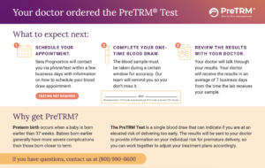 pretrm info card for preterm test