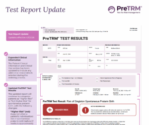 test results update example